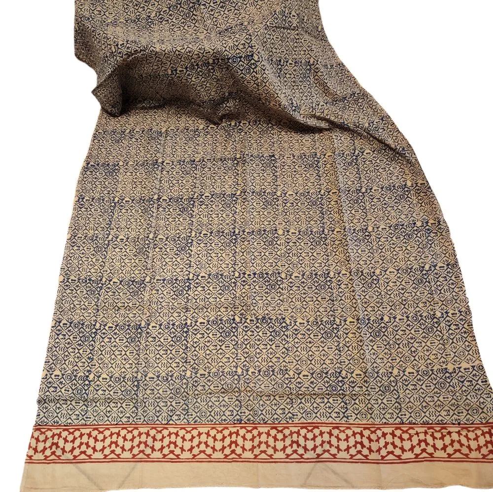 Cotton SCARF - Indian handmade pareo - CROSS