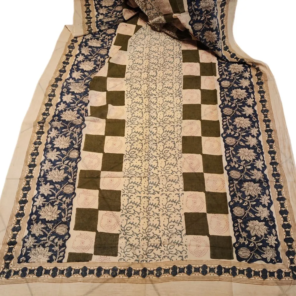 Cotton SCARF - Indian handmade pareo - AMAN