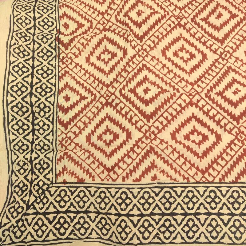 Cotton SCARF - Indian handmade pareo - OJAS