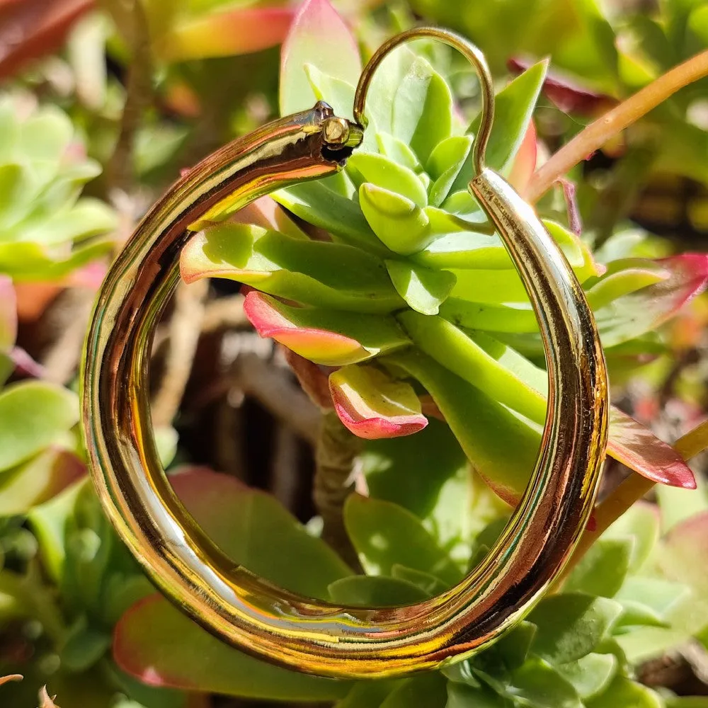 PARINITA orecchini indiani a cerchio in ottone