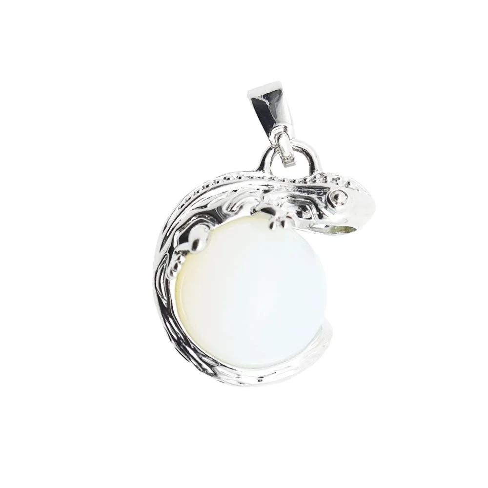 Ciondolo Opale Sintetico – Lucertola