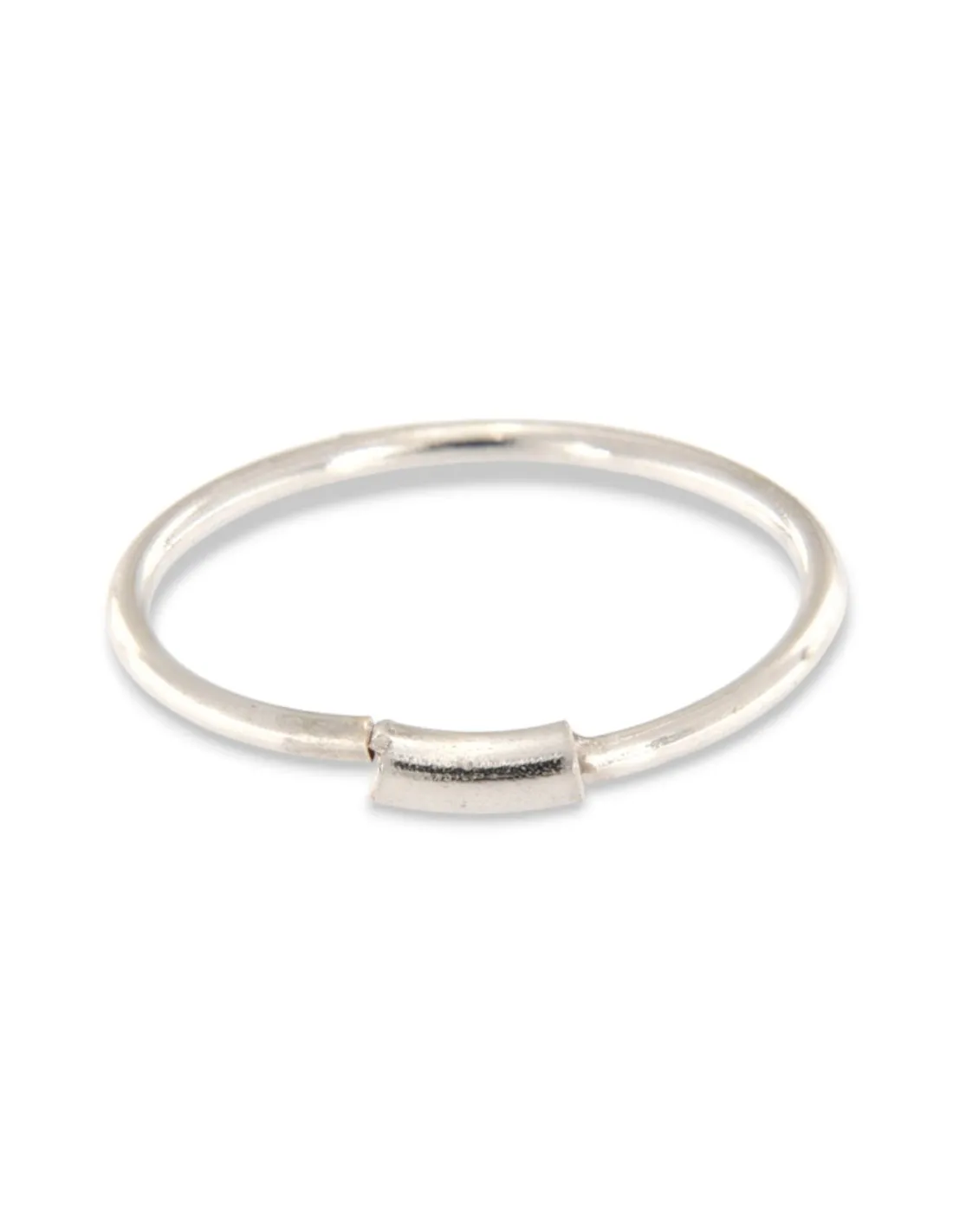 Piercing Oro Bianco Cerchio Ombelico