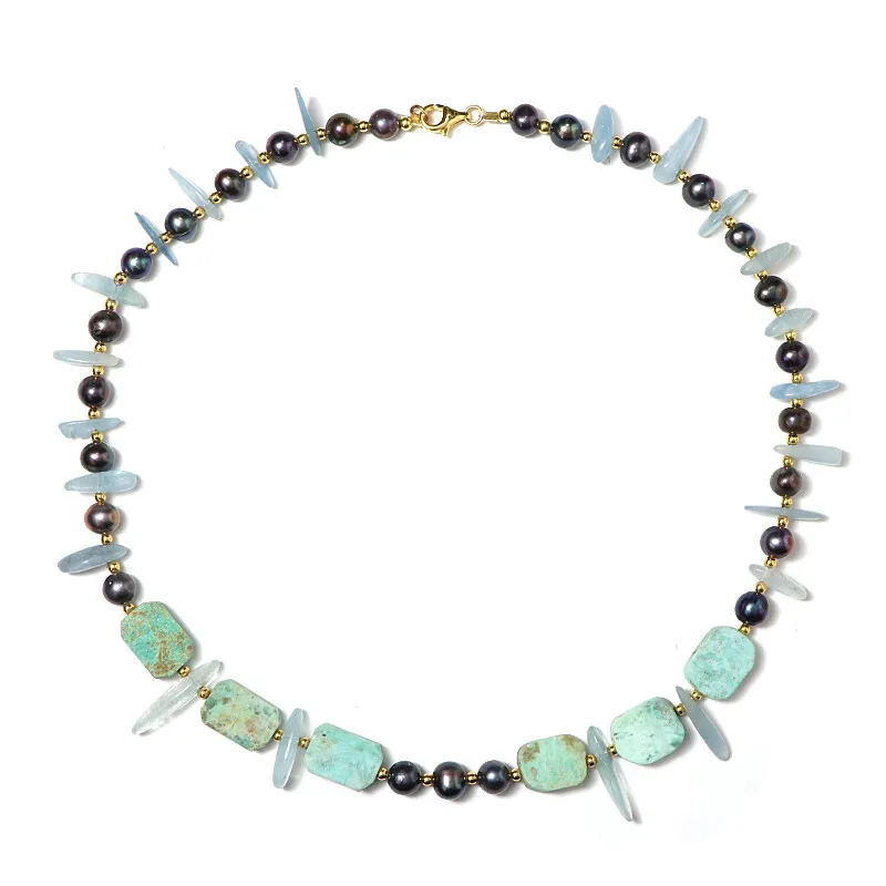 Collana in argento con Turchese Peruviano