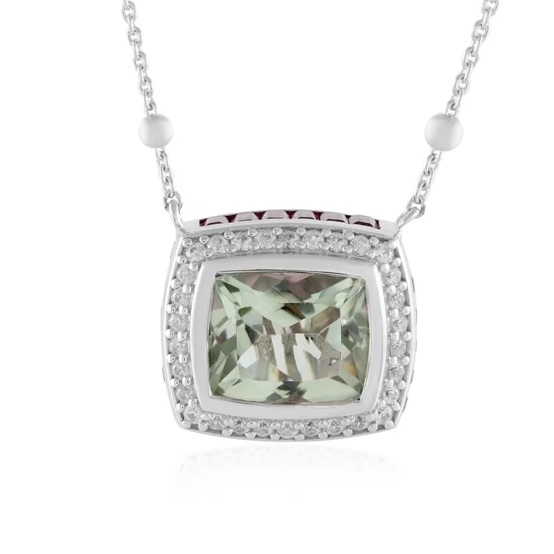 Collana in argento con Ametista Verde (Dallas Prince Designs)