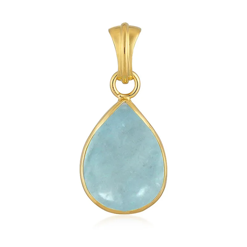 Ciondolo in argento con Acquamarina Brasiliana (Bali Barong)