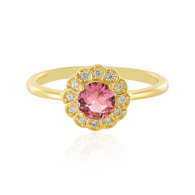 Anello in argento con Tormalina Rosa