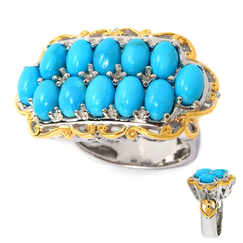 Anello in argento con Turchese (Gems en Vogue)