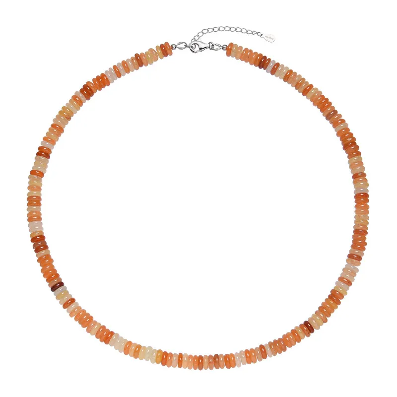 Collana in argento con Avventurina Rossa