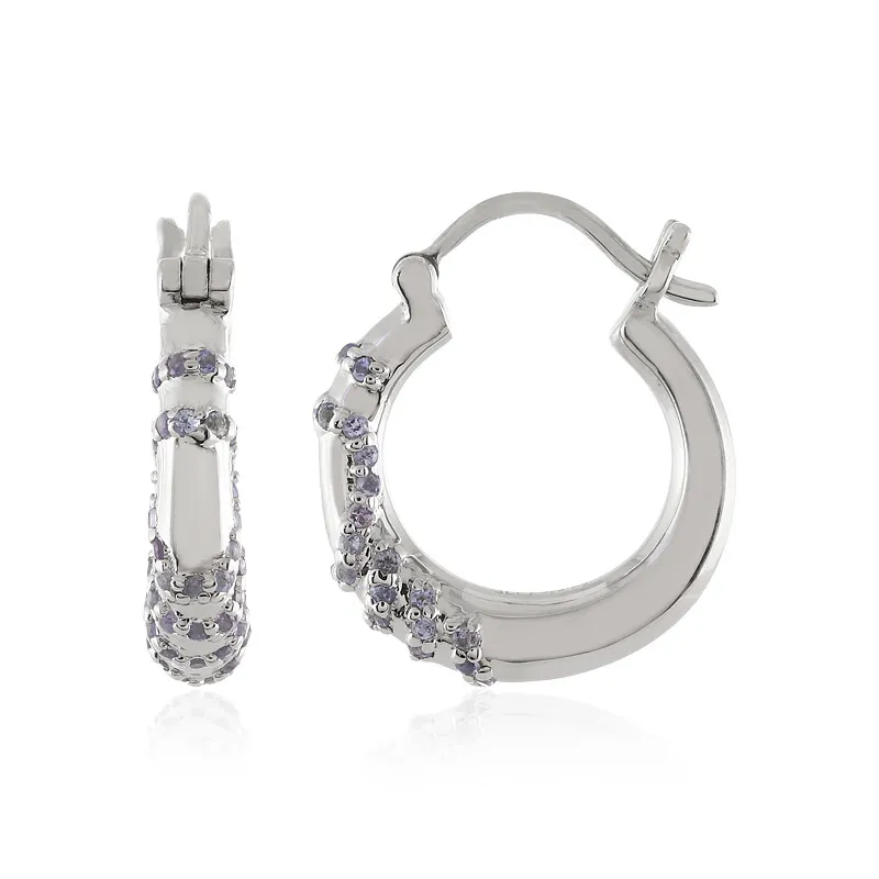 Orecchini in argento con Tanzanite (SAELOCANA)