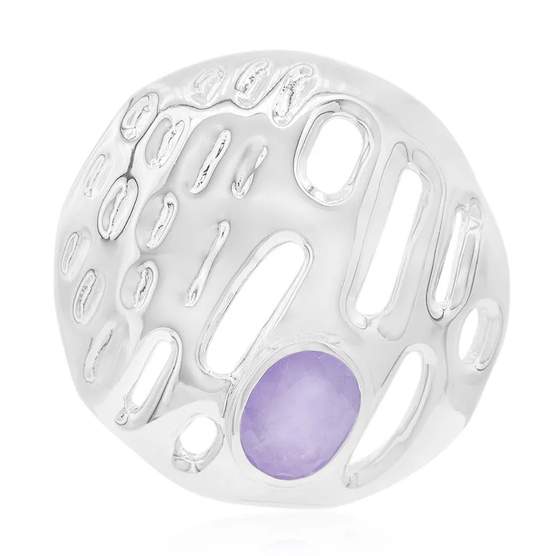 Ciondolo in argento con Giadeite Lavanda