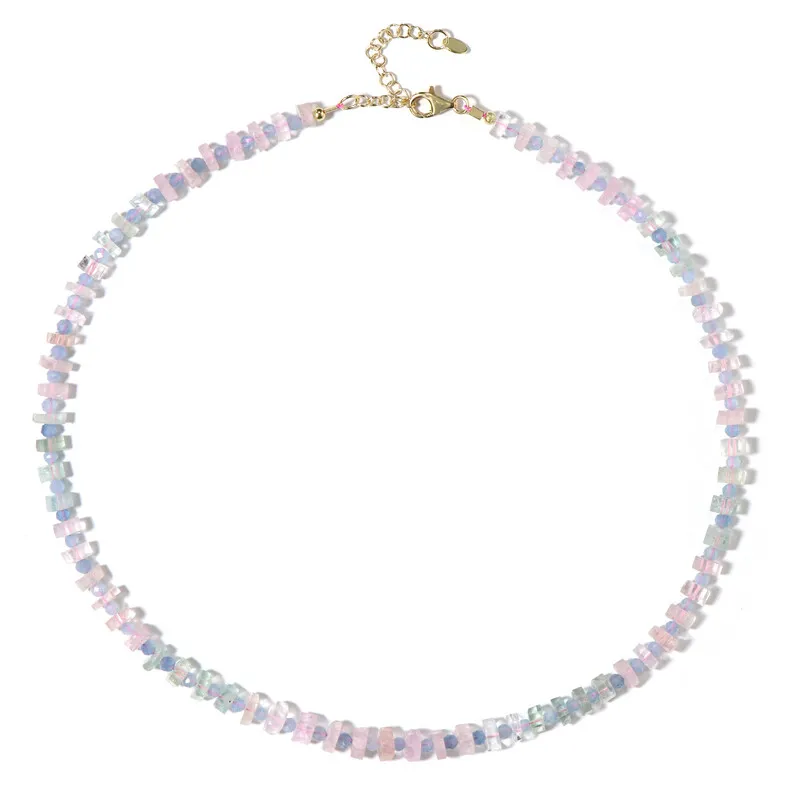 Collana in argento con Berillo Fancy (Riya)