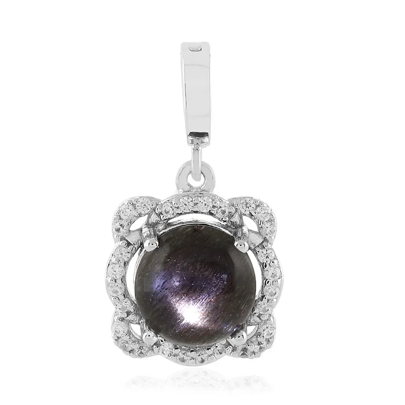 Ciondolo in argento con Pietra del Sole Occhio di Gatto