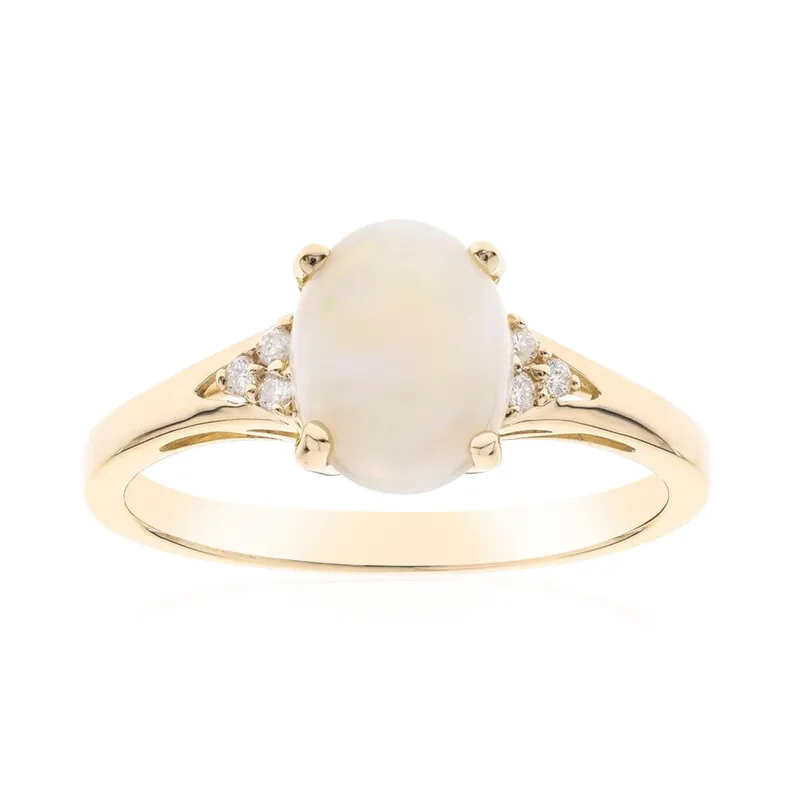 Anello in oro con Opale Australiano (CIRARI)