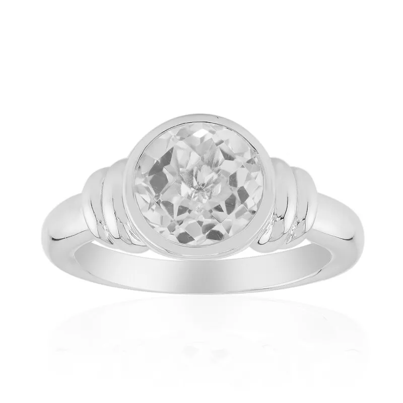 Anello in argento con Quarzo Bianco (Remy Rotenier)