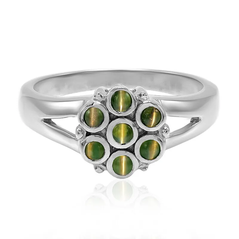 Anello in argento con Alessandrite Occhio di Gatto