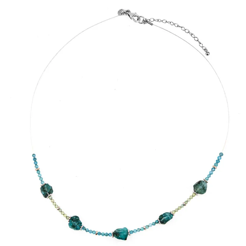 Collana con Apatite Blu
