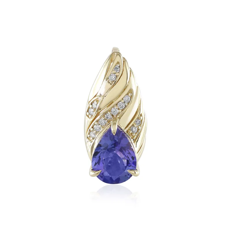 Ciondolo in oro con Tanzanite AAA (de Melo)