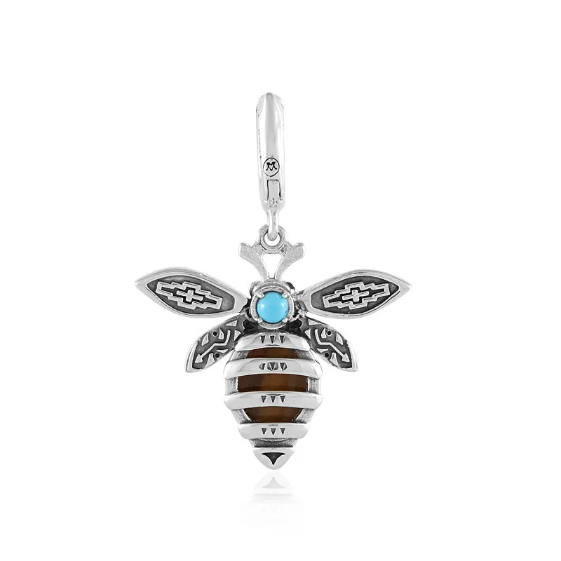 Ciondolo in argento con Occhio di Tigre (Desert Chic)