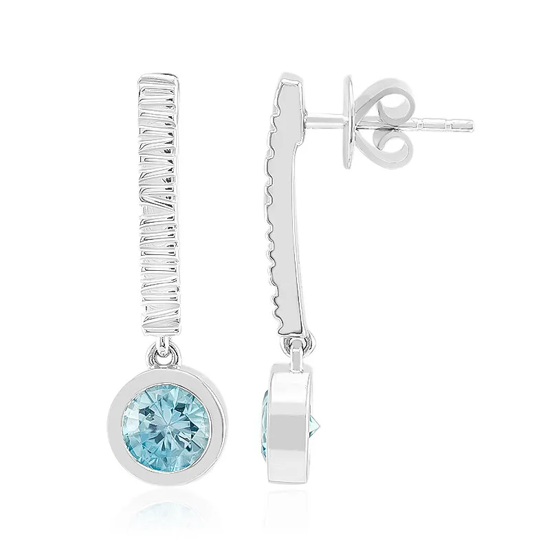 Orecchini in argento con Zircone Ratanakiri (Pallanova)