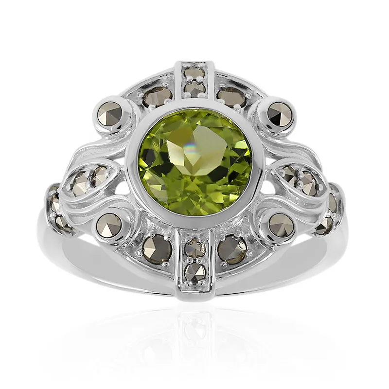 Anello in argento con Peridoto (Annette classic)