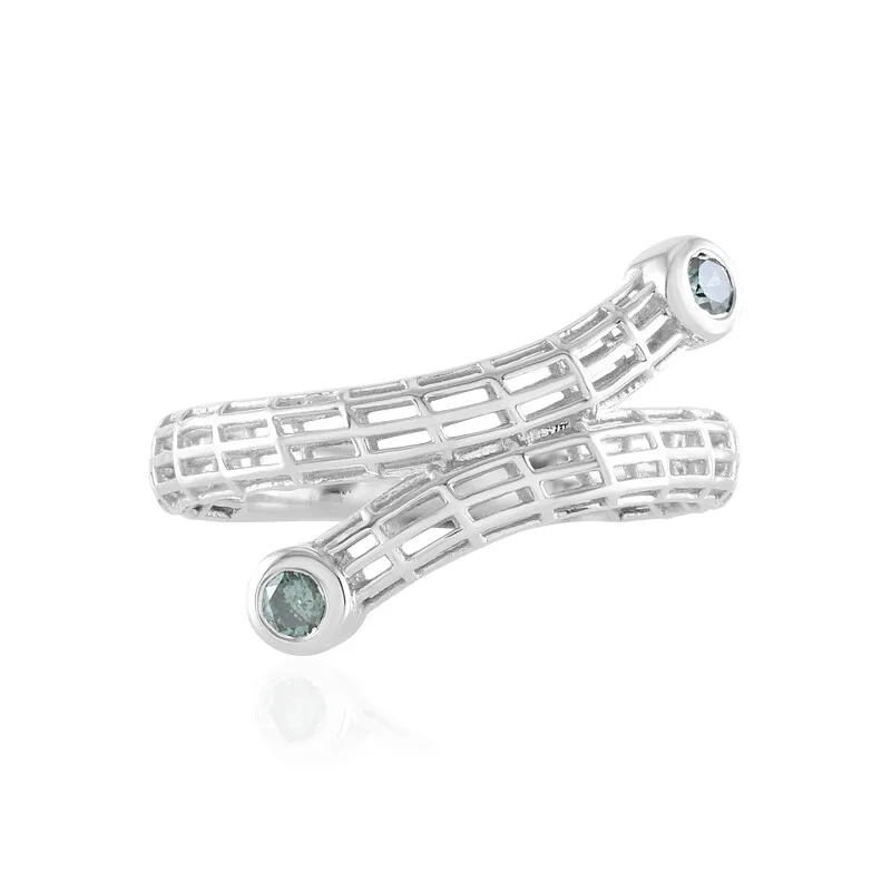 Anello in oro con Diamante Blu I2 (Ornaments by de Melo)