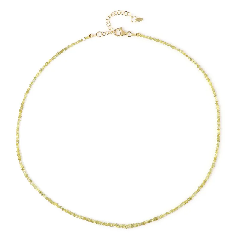 Collana in argento con Diamante Giallo