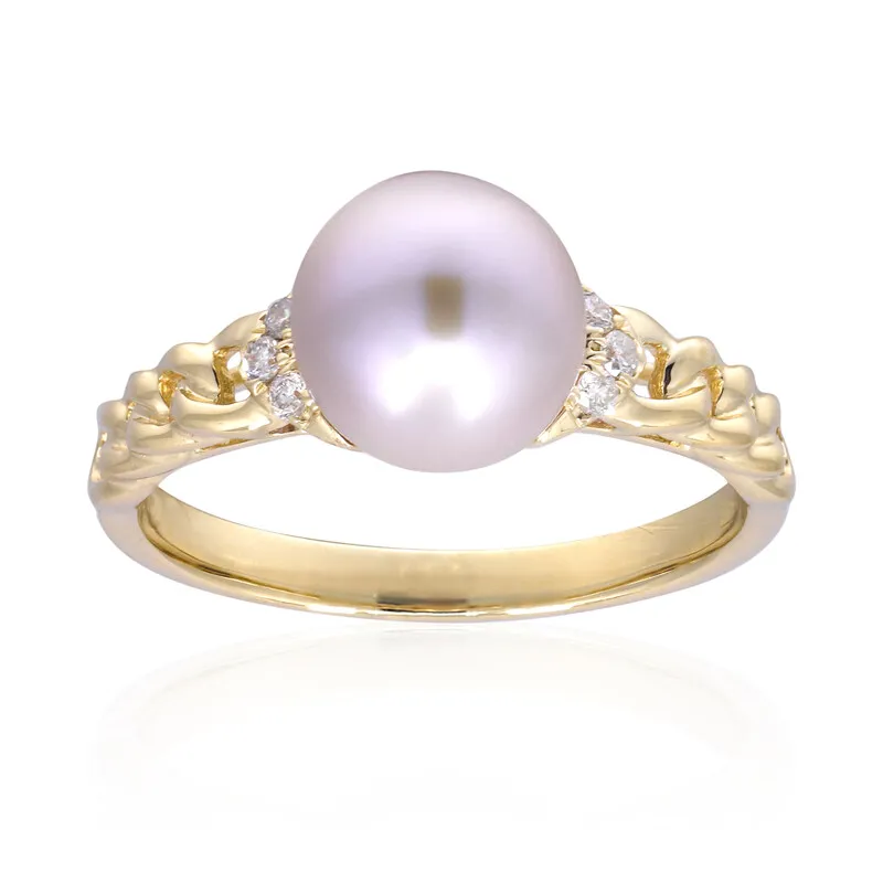 Anello in oro con Perla d'Acqua Dolce Rosa (CIRARI)