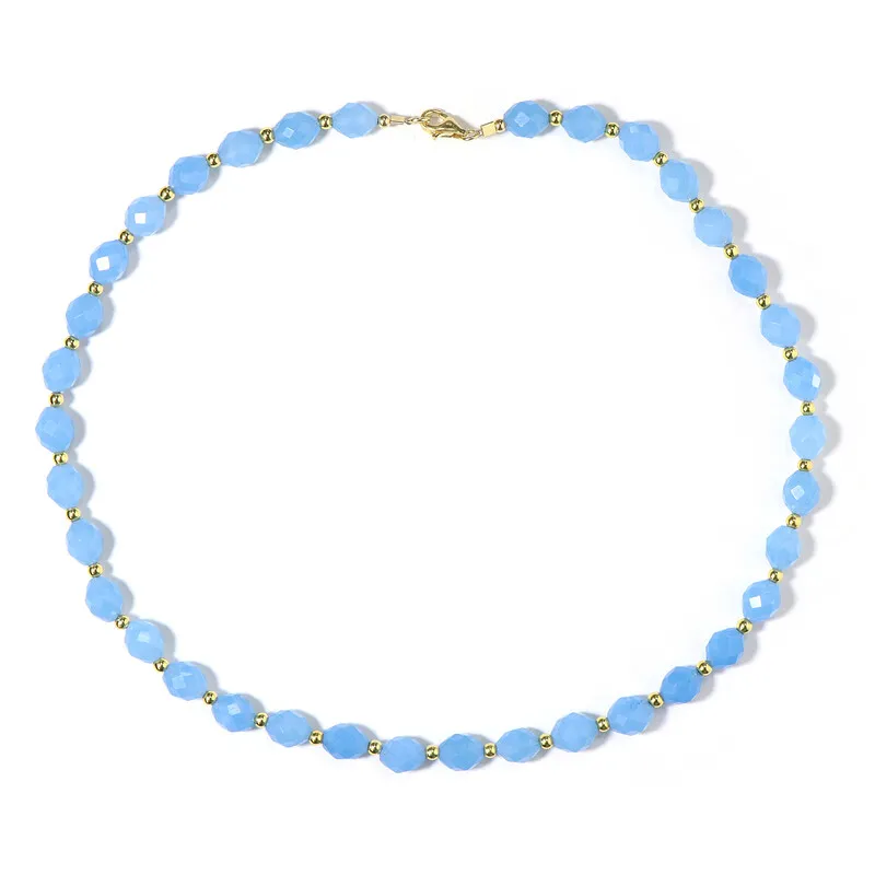 Collana in argento con Quarzo Acqua