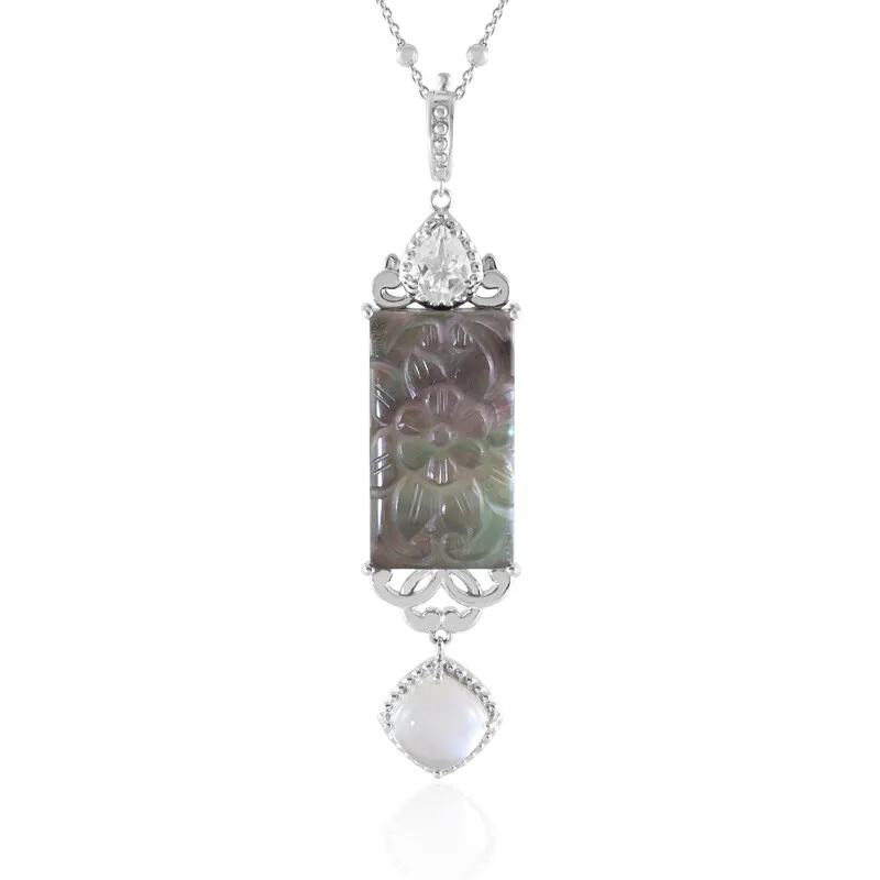 Collana in argento con Madreperla (Dallas Prince Designs)