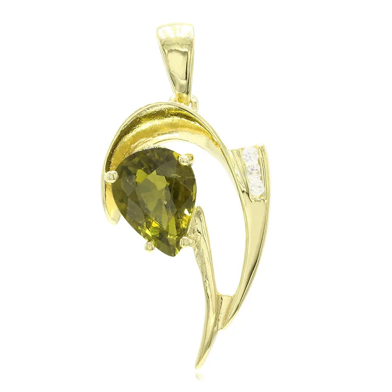 Ciondolo in argento con Tormalina Cuprian