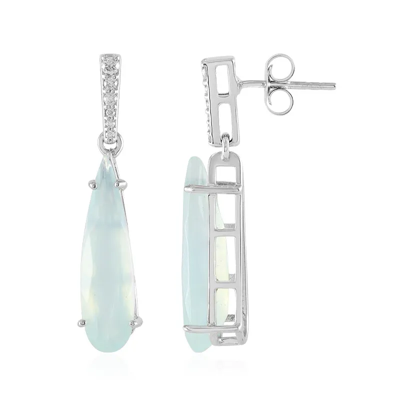 Orecchini in oro con Opale Paraiba (AMAYANI)