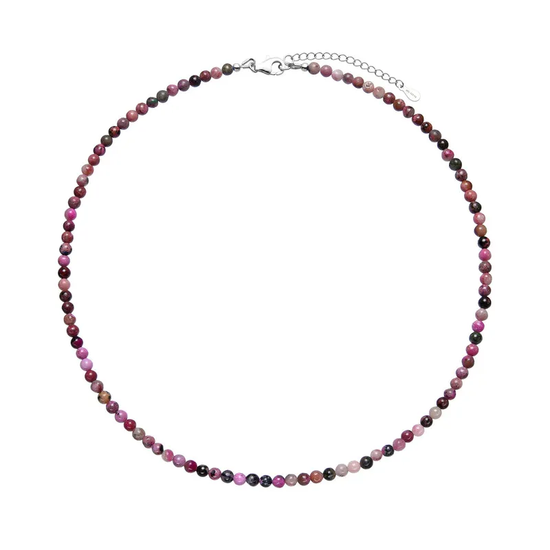 Collana in argento con Cobalto Calcite