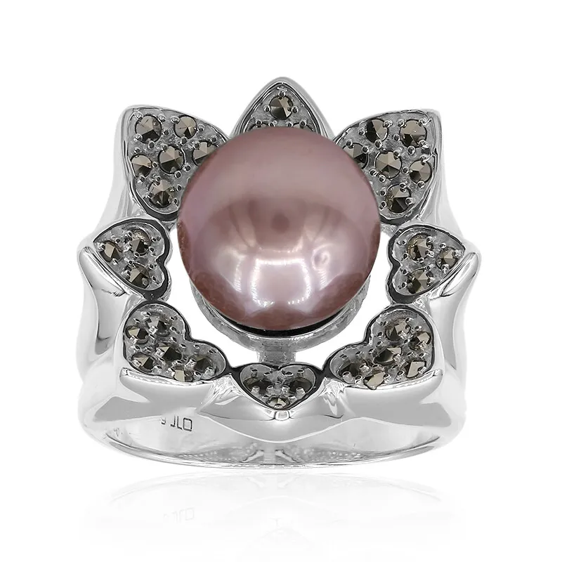 Anello in argento con Perla Ming (Annette classic)