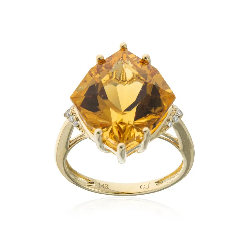 Anello in oro con Citrino (CIRARI)