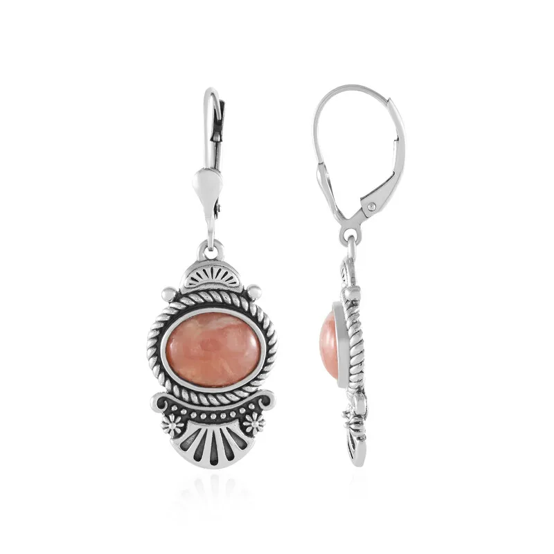 Orecchini in argento con Rodocrosite (Desert Chic)