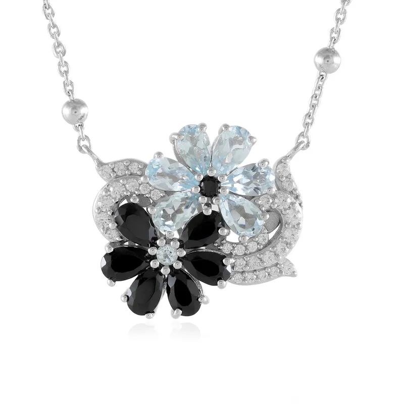 Collana in argento con Spinello Nero (Dallas Prince Designs)