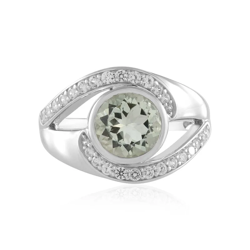 Anello in argento con Ametista Verde (de Melo)