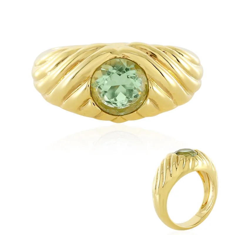 Anello in argento con Fluorite Verde (SAELOCANA)