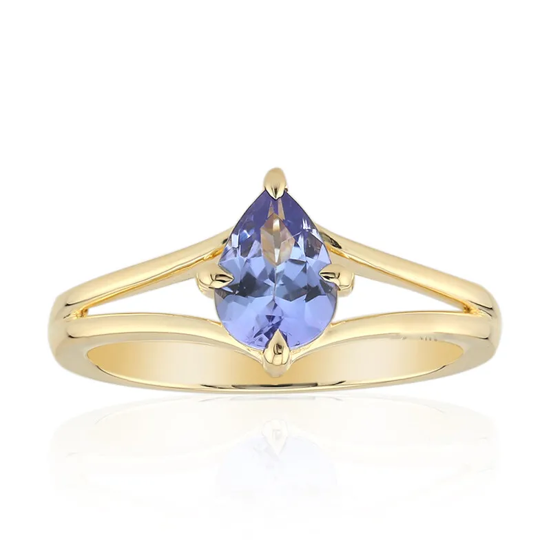 Anello in argento con Tanzanite (non riscaldata) (Remy Rotenier)