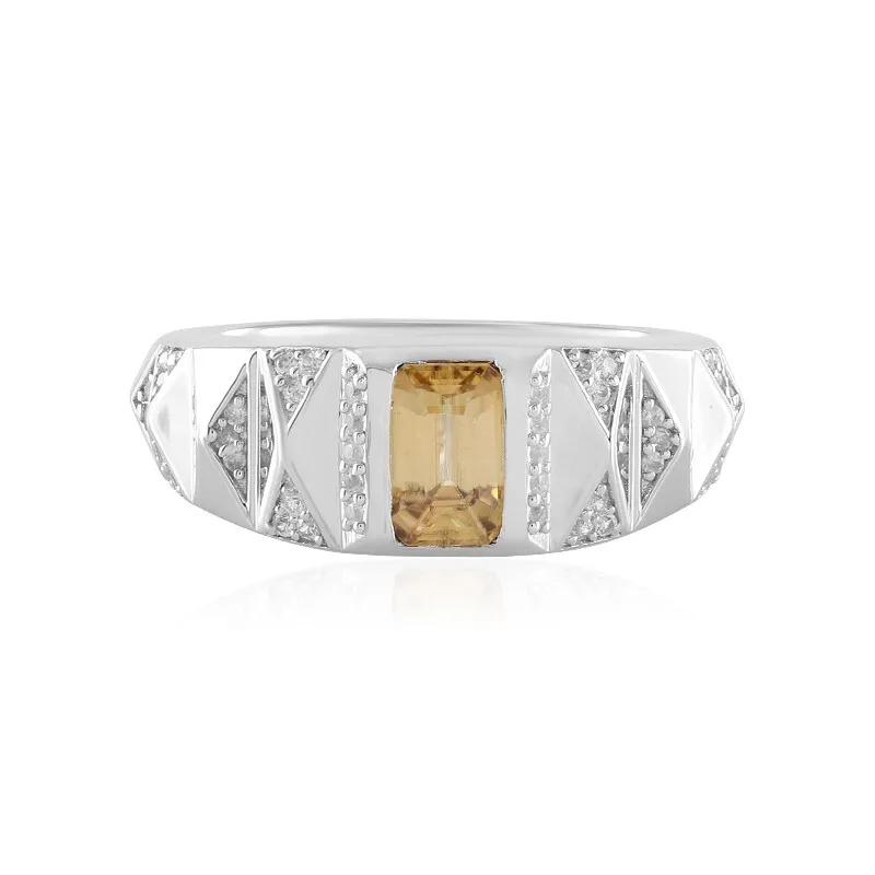 Anello in argento con Zircone Giallo (de Melo)