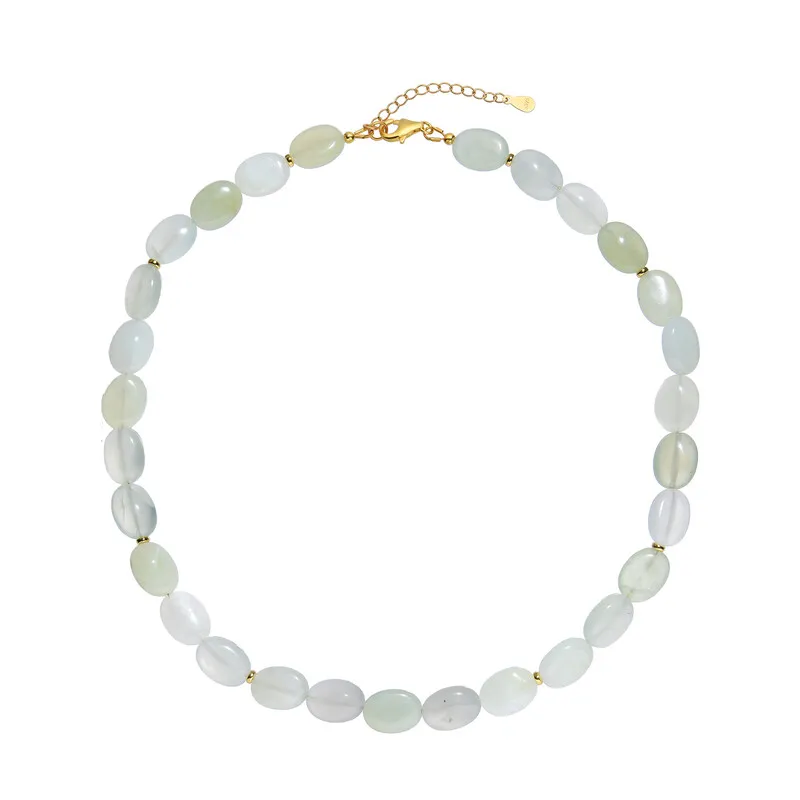 Collana in argento con Serpentino