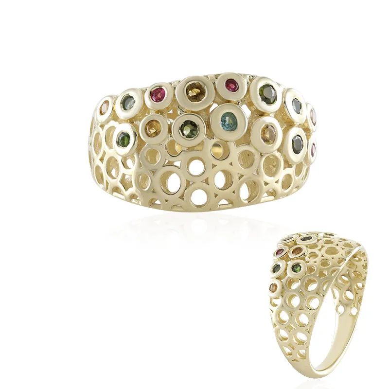 Anello in oro con Tormalina Rosa Brasiliana (Ornaments by de Melo)