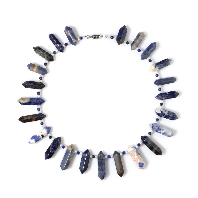 Collana in argento con Sodalite (Riya)