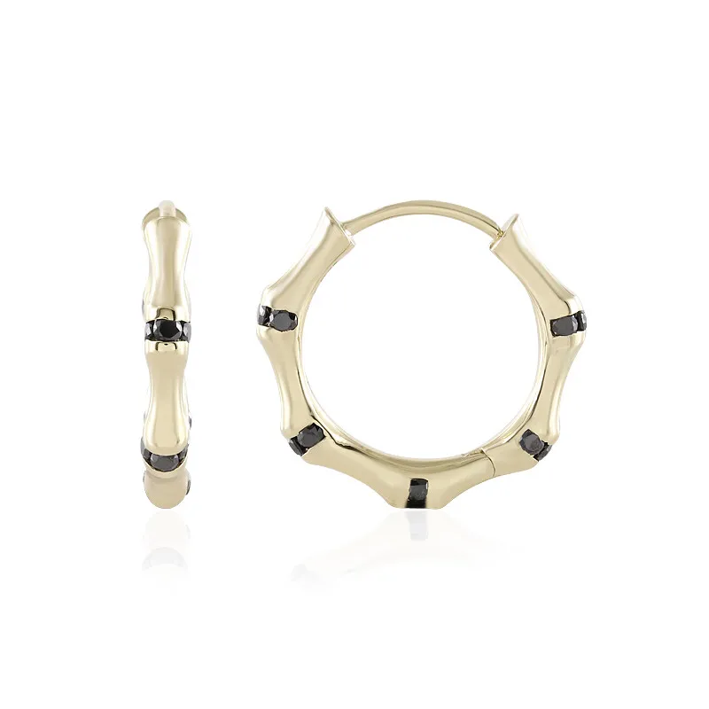 Orecchini in oro con Diamante Nero (de Melo)