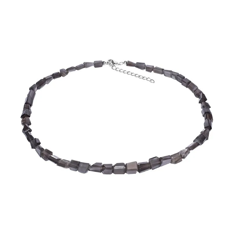 Collana in argento con Pietra di Luna Argentata