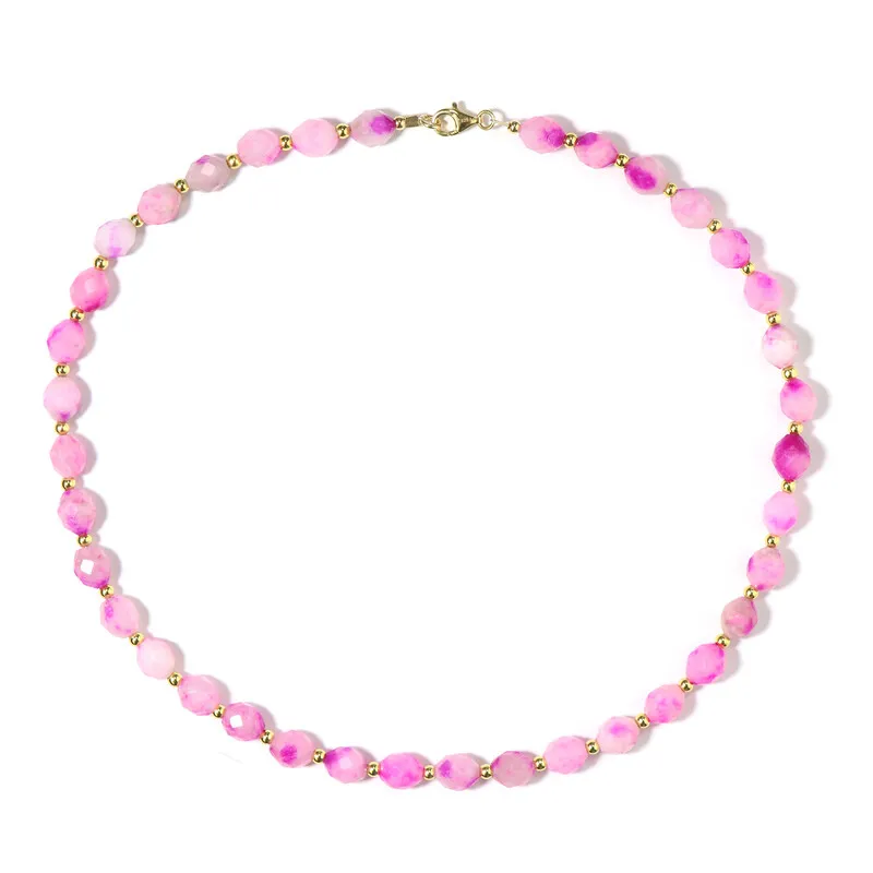 Collana in argento con Quarzo Lavanda