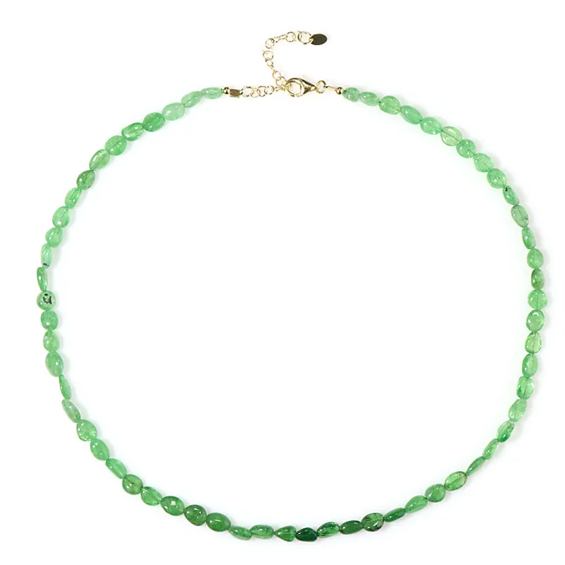 Collana in argento con Tsavorite della Tanzania (Riya)