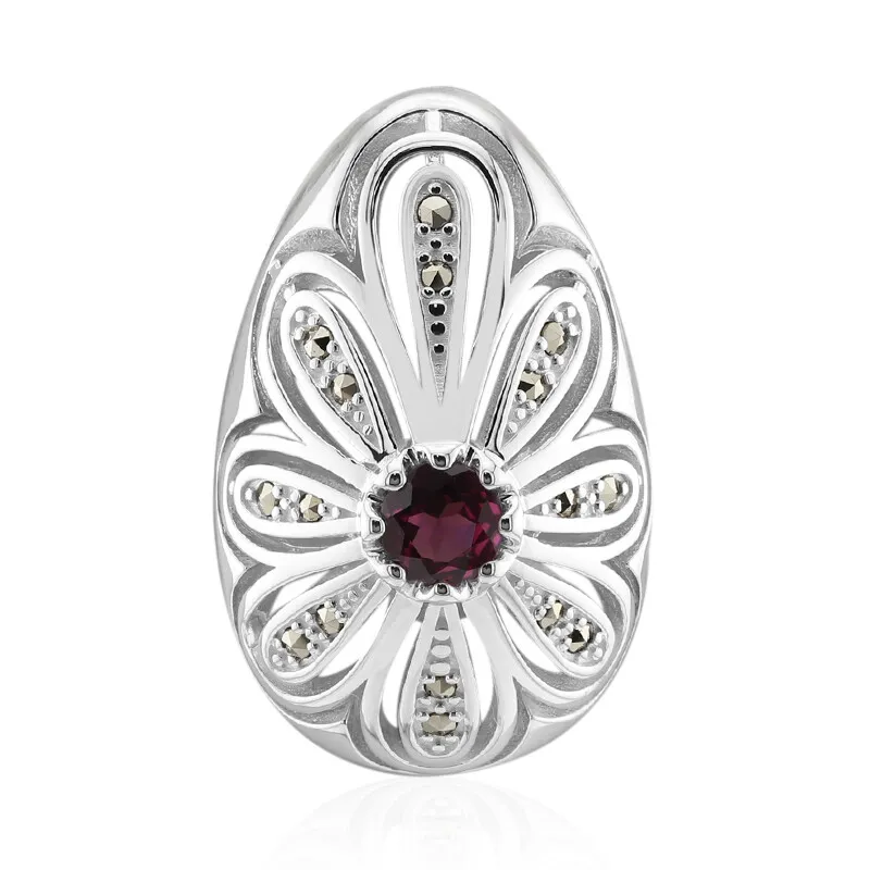 Ciondolo in argento con Rodolite (Annette classic)