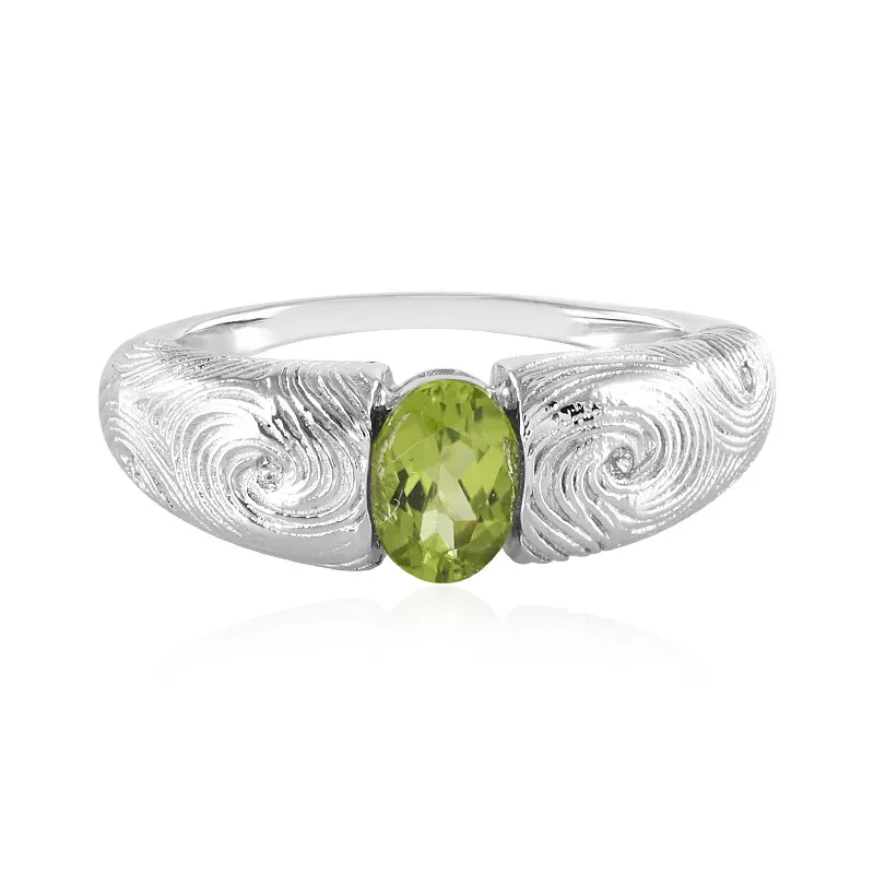 Anello in argento con Peridoto (SAELOCANA)