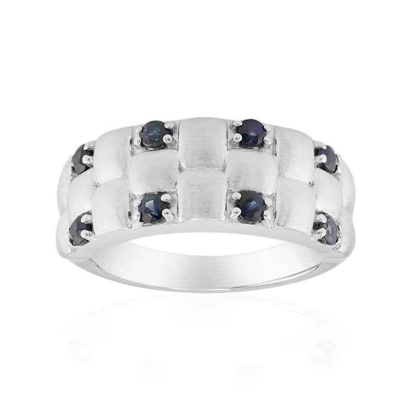 Anello in argento con Zaffiro Blu (Remy Rotenier)